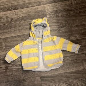 Striped bear hoodie